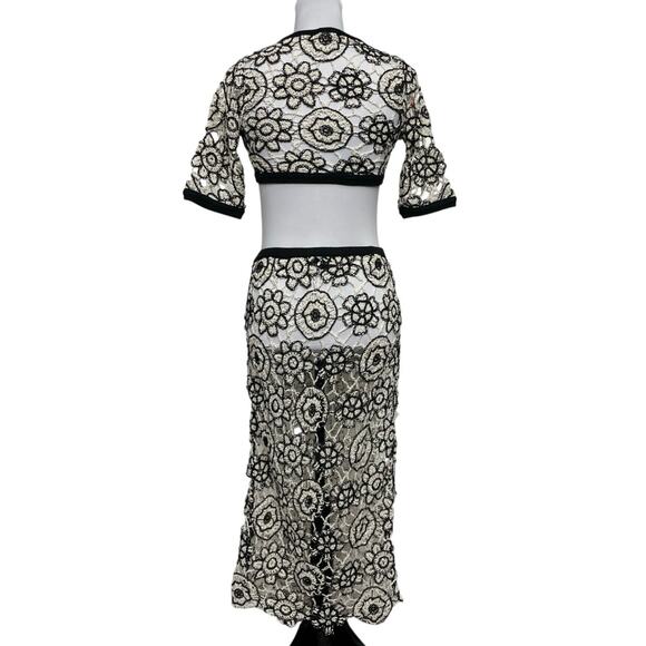 NWT - For Love & Lemons Sofia Crochet Skirt - Picture 3 of 7